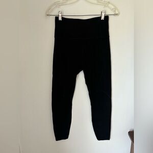 Athleta Rise Up Rib 7/8 Tight Size Small Black Legging
